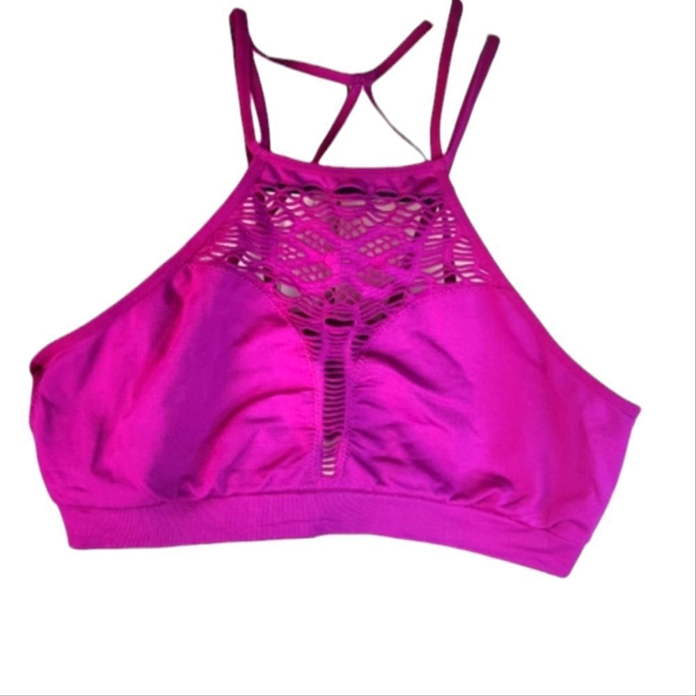 *Victoria's Secret Strappy Magenta Bralette Sz M